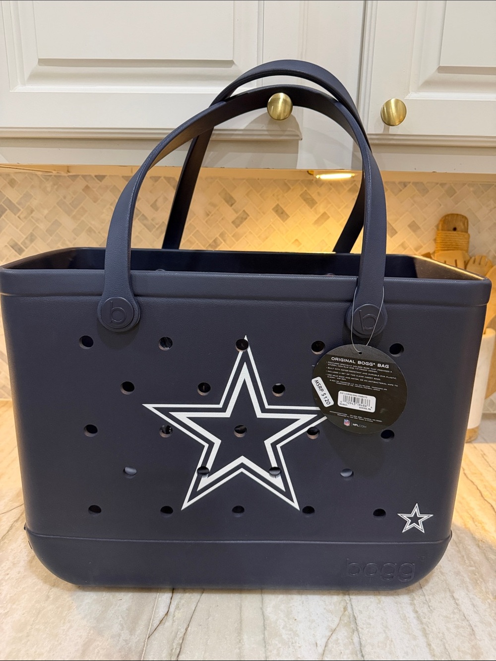 BOGG BAG Original Size Dallas Cowboys w/  Jim Bean Sunglasses.  “Larger size”.